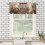 Brown Barn Door Curtain Valances 54x18 in 2 Panel Rod 3