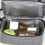 (Gray) Insulated Lunch Bag with Adjustable Strap 3