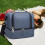 (Navy Blue) Insulated Lunch Bag with Adjustable Strap 4