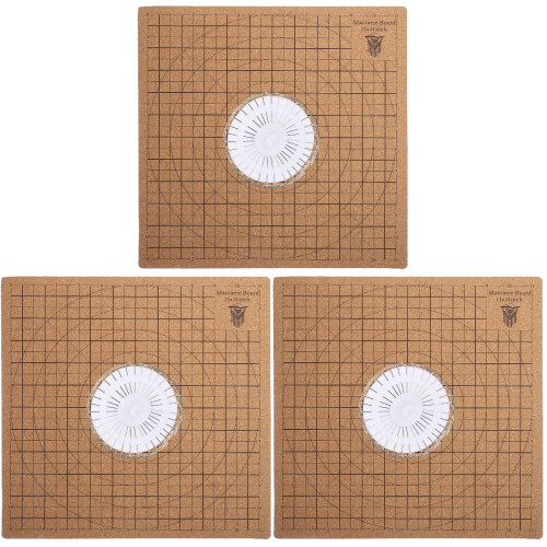 3Ensembles Planche Knotting Macramé Liège Pour DIY