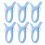 large clothespin Clips Plastic Windproof Household Users for Drying Clothes 6pcs 4