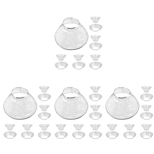 40Pièces Filtres De Cuisine Argent Mesh Durable Pour 1
