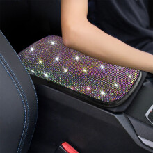 WZXPWT Armrest Mat – Flashing Hand Support Cushion, Universal Car Armrest Cover & Central Box Protector, Compatible with Most Vehicles