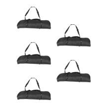 5Pièces Sac De Rangement Harmonica Portable Noir En Tissu Pour 32 Clés