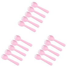 300St Roze Plastic Sporks Milieuvriendelijk Wegwerp Keuken
