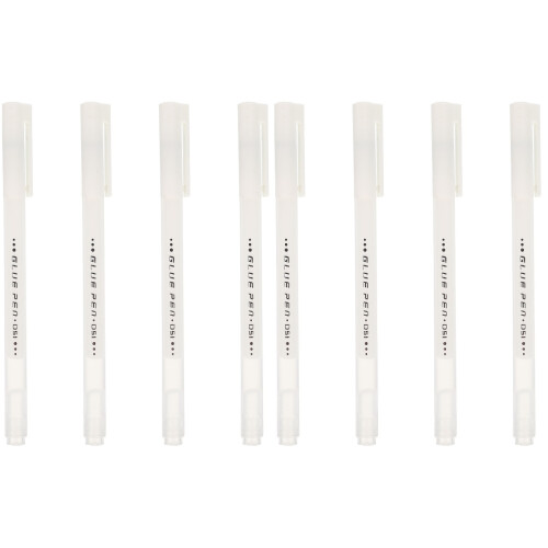 8Pièces Stylo De Colle À Pointe Fine 1Mm Pour Bricolage École