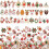 Gold Enamel Christmas Charms 87PCS 29 Styles 7