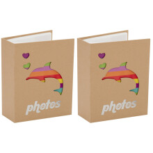 2St Baby Fotoalbums Met Fijne Textuur Schattig Baby Herinneringen
