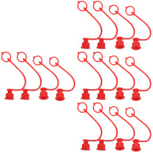 16Pièces Couvercles Hydrauliques Plastique Anti-Impuretés Rouge