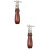 2Pièces Instruments Cuir Travail Manuel Poignée Bois Durable 1