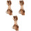 3Pièces Cuir Plats Multicolores Pour Macramé 1