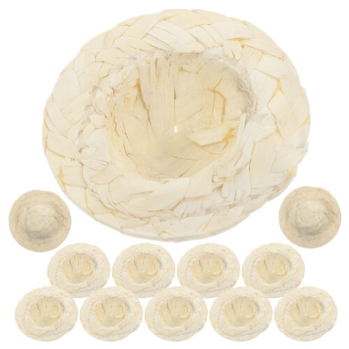 12Pièces Mini Chapeaux Délicats Clair Pour Décor
