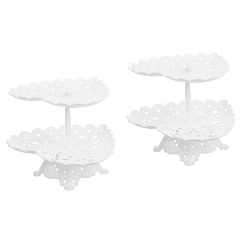 2Pièces Présentoir Pour Gâteaux Snacks Party 2