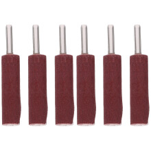 6Pièces Kit De Tambours Abrasifs Pour Outils Rotatifs, Rouge