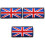 3Pièces Patchs Couture Multicolores Uk Pour Vêtements Sacs 4