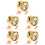 5Ensembles Yo-Yo Alliage Jouet Simple Main Pour Enfants 8
