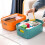 7Pcs Plastic Storage Bins for Pantry Organizer Assorted Color Rectangular Shape 2
