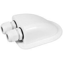 2Pièces Boîtier Entrée Câble ABS Waterproof À Double Trou