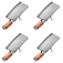 4Pièces Sac À Main Fantaisie Cutter Souple Argenté Pour Stockage
