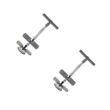 2Pièces Sit-Up Gris Avec Ventouse Aidant Exercices Abdominaux