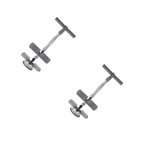 2Pièces Sit-Up Gris Avec Ventouse Aidant Exercices Abdominaux