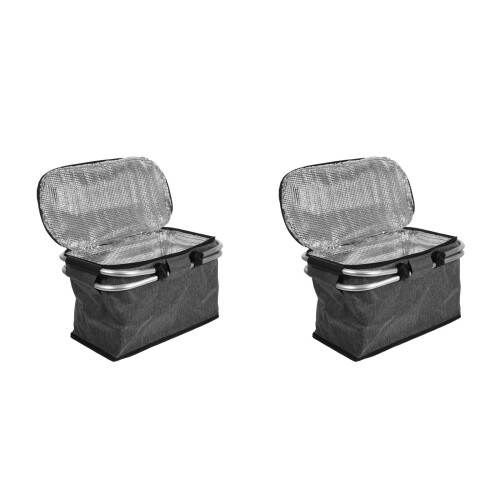 2Pièces Panier Réfrigérant Pliant Grand Volume Pour Camping