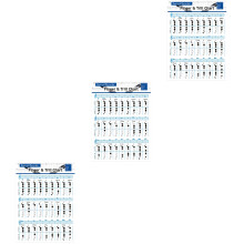 3St Beginners Akkoord Chart Voor Studenten Kleurrijk