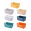 7Pcs Plastic Storage Bins for Pantry Organizer Assorted Color Rectangular Shape 4