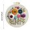 Floral Embroidery Kit for Beginners with Pre-Printed Fabric 2