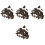 40Ensembles Boutons Pression Métal Marron Pour Accessoires Couture 4