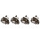 40Ensembles Boutons Pression Métal Marron Pour Accessoires Couture 5