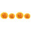 4Pièces Boules De Artificielles En Couleur Orange 1