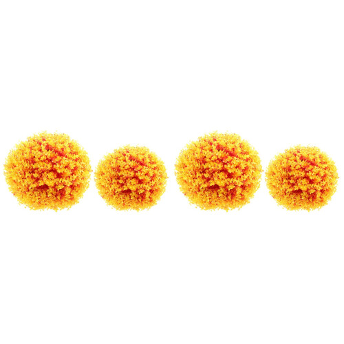 4Pièces Boules De Artificielles En Couleur Orange
