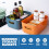 7Pcs Plastic Storage Bins for Pantry Organizer Assorted Color Rectangular Shape 6
