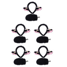 5Ensembles Ensemble Costume Oreilles Et Queue En Tissu