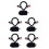 5Ensembles Ensemble Costume Oreilles Et Queue En Tissu 1