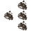 40Ensembles Boutons Pression Métal Marron Pour Accessoires Couture 7