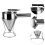 Octopus Ball Funnel Kitchen Sushi DIY Piston Funnel with Rack (Silver) 6