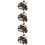 40Ensembles Boutons Pression Métal Marron Pour Accessoires Couture 9