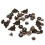 40Ensembles Boutons Pression Métal Marron Pour Accessoires Couture 10