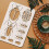 Scarab Stencil Template Reusable Plastic 11.7 x 8.3 Inch 4