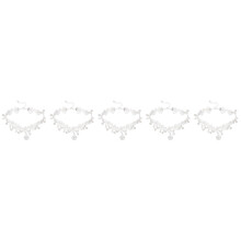 5Pièces Headband Fille Dentelle Perles Pour Cérémonie