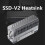 Μεταλλικές ψύκτρες ψύκτρας M.2 NVMe M.2 2280SSD Μεταλλικές ψύκτρες με θερμικό υπόστρωμα 2
