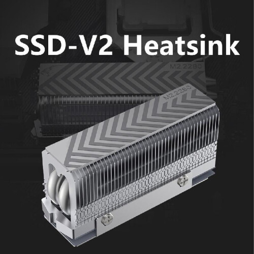 Μεταλλικές ψύκτρες ψύκτρας M.2 NVMe M.2 2280SSD Μεταλλικές ψύκτρες με θερμικό υπόστρωμα 1