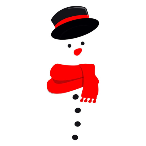 Christmas Snowman Refrigerator Magnets Set 6pcs 1