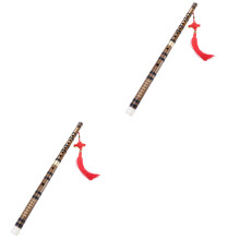 2Pièces Flûte En Bambou Chinoise Handmade Débutant