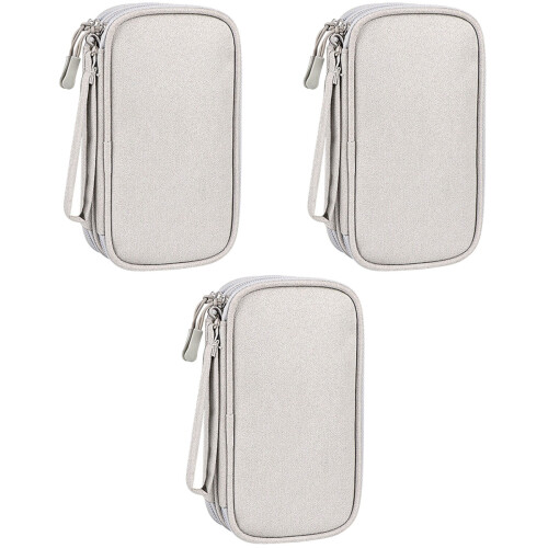 3Pièces De Rangement Accessoires Digitaux Solide Et