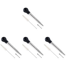 4Sets Zwarte Vleesinjector Voor Keuken Gebruik Ergonomisch En Duurzaam