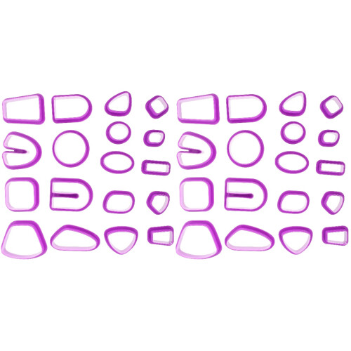 36Pièces Outils Découpe Pâte Polymère Pour Violet 2