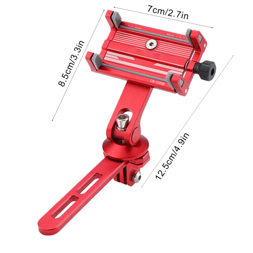 Support de téléphone pour vélo, support de guidon en alliage d'aluminium 1